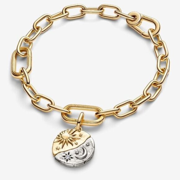 Pandora Sun and Moon Medallion Charm - Picture 2 of 5